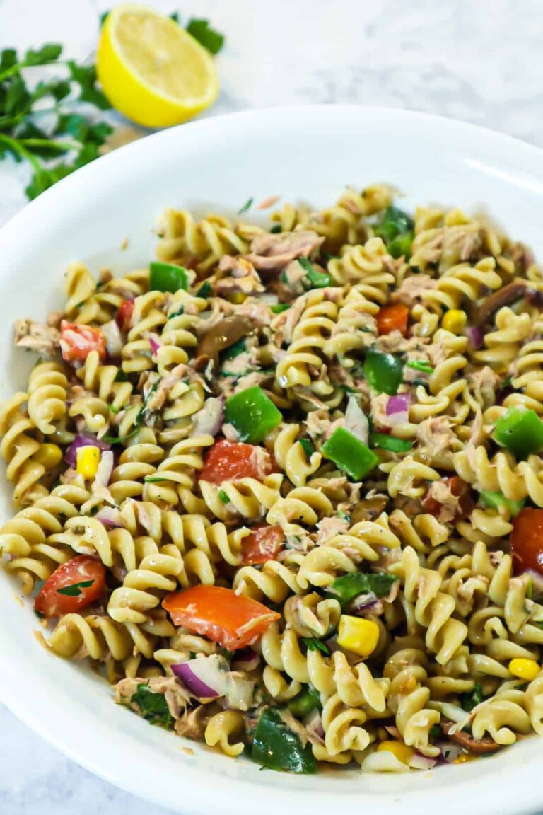 Healthy Tuna Pasta Salad | No Mayo - Eat Enjoy By Raneem