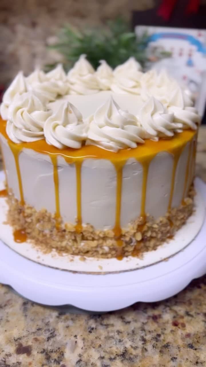 I am trying to bake my way into the perfect cake and this is my 2nd trial, made it for a friend birthday. 
It’s vanilla cake with apple pie filling, swiss meringue buttercream, crushed walnuts and caramel drizzle 🍰😋
.
.
.
.
#cakedecorating #cakes #birthdaycake #cake #applepiefilling #homemade #f52grams #f52byyou #ınstagood #foodblogger #eeeeats #sweeeeets #dessert #yummy #delicious #yummyyummy #motivateyourself #buzzfeast #foodphotography #instafoodie #baking #fall