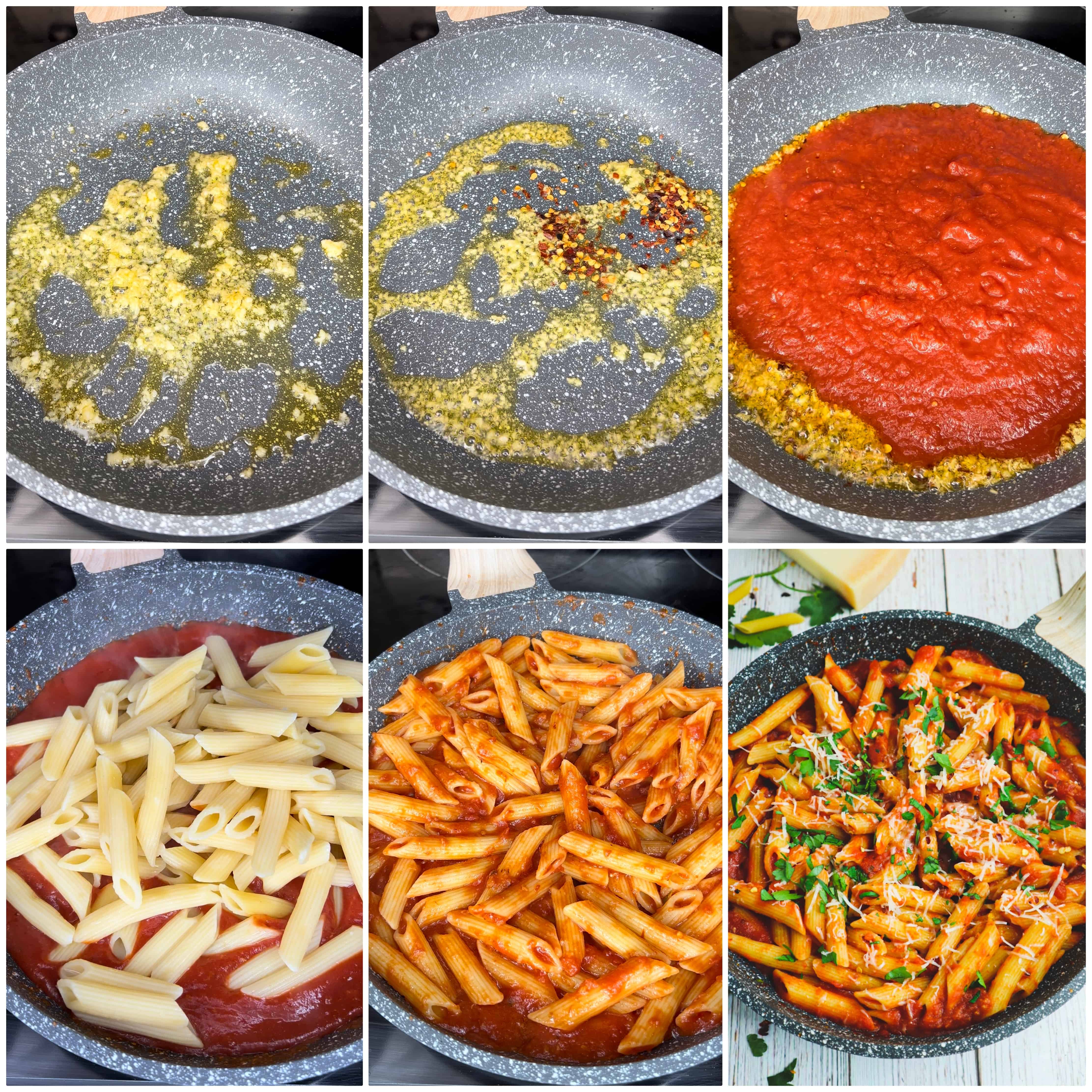 steps of how cook the pasta
