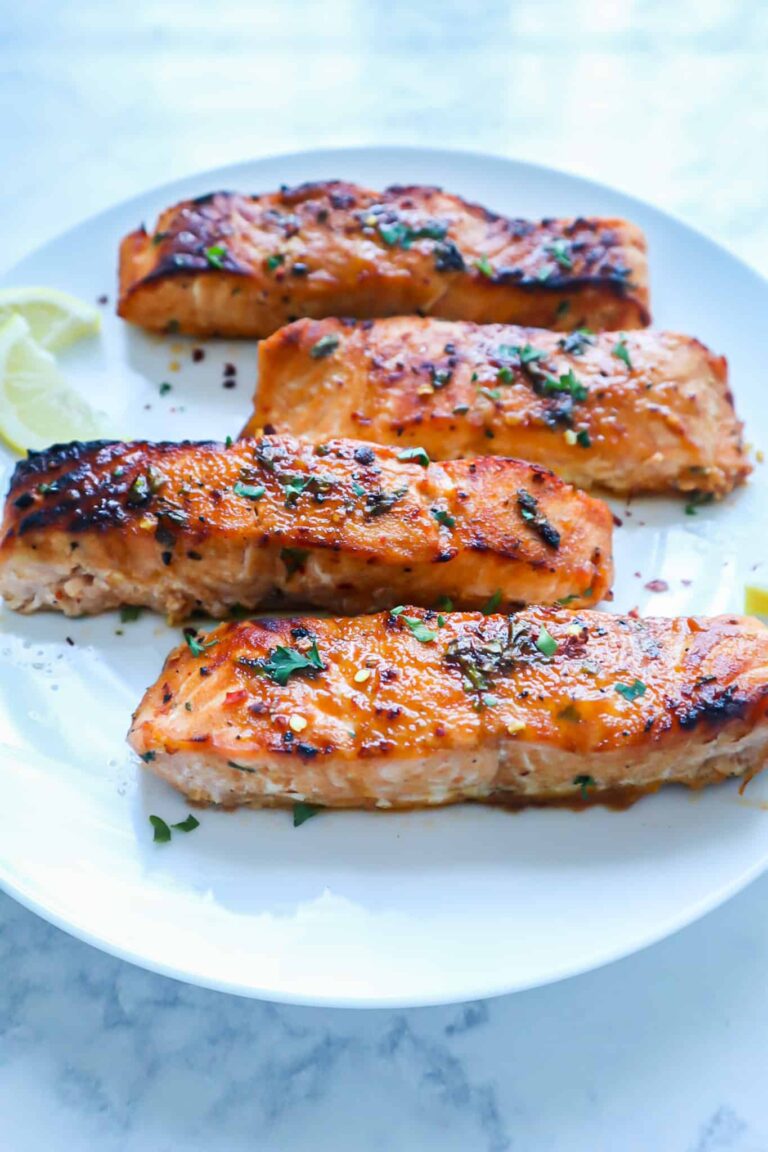 Sweet & Spicy Air Fryer Salmon - Eat Enjoy By Raneem